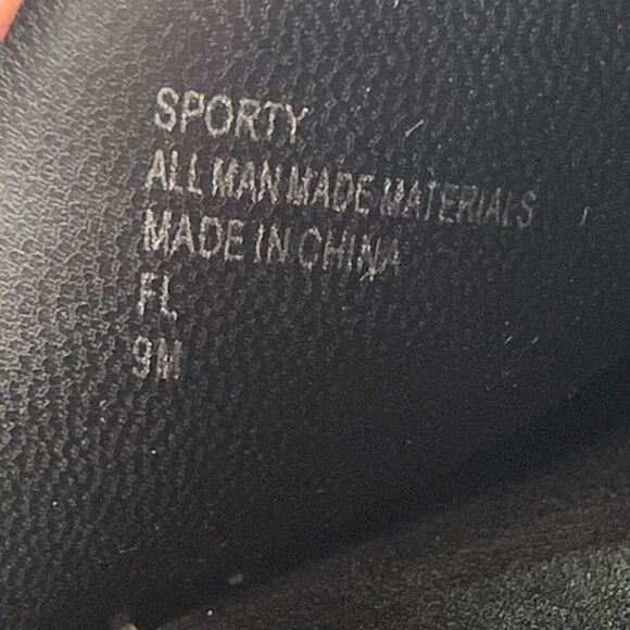 CHARLES BY CHARLES DAVID Black Contrast Stitching Platform Espadrille Shoes 9M - Picture 7 of 8